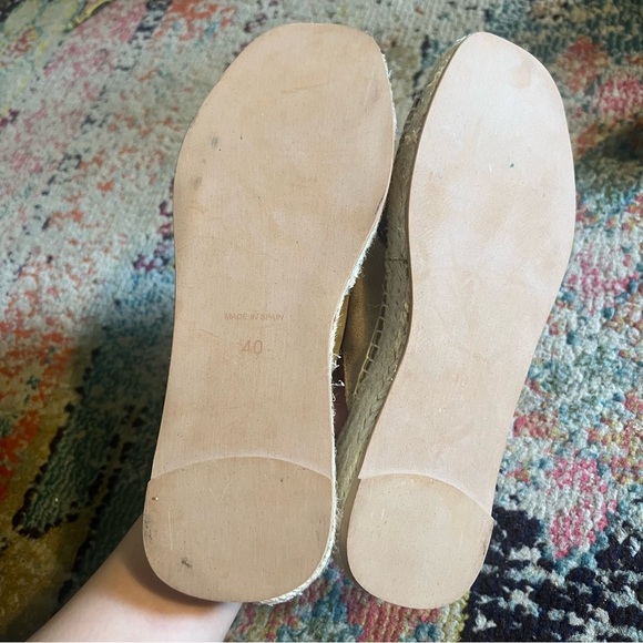 Anthropologie Espadrille Criss-Cross Slide Sandals size 40 - Picture 5 of 5